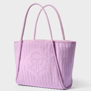 New Roller Rabbit x Target Lilac Terry Beach Tote Bag